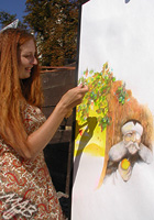Public drawing event in Tabor