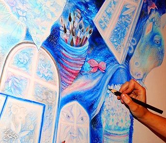 Painter Winterfrost – process of creation