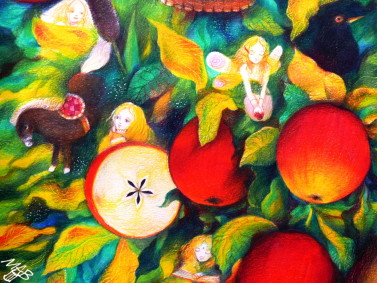 Mommy the apple tree – process of creation